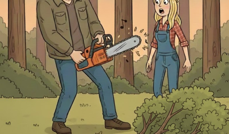 A blonde had just started a job.