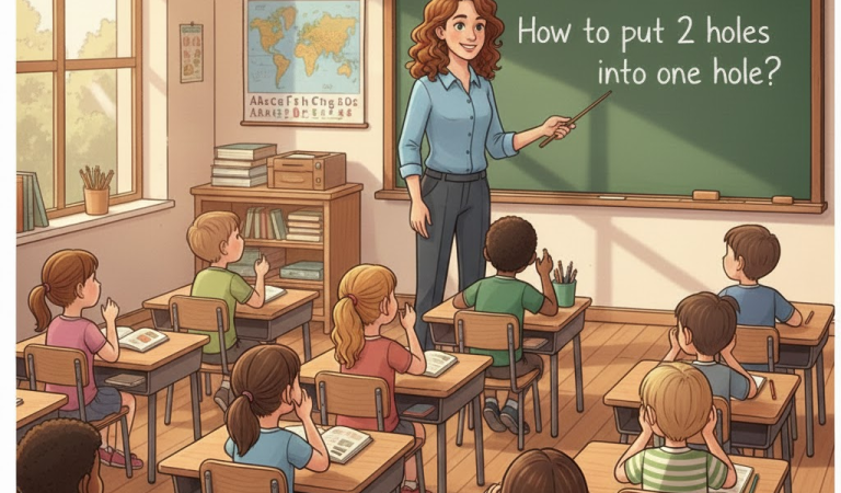 The teacher decided to ask the class a riddle.