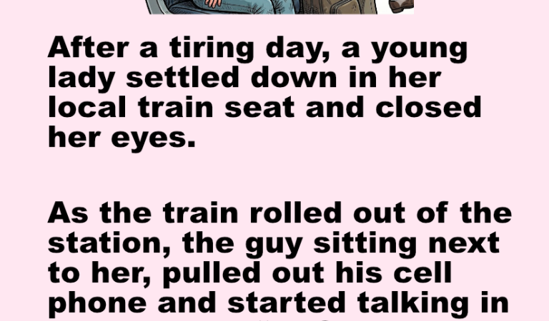 A young lady settled down in her local train seat.