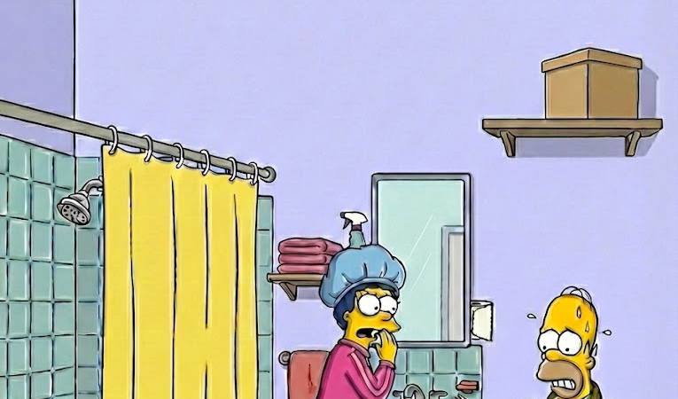 Find: Sock, Alarm clock, Spray bottle, Toilet paper roll, Rubber duck, and Comb.